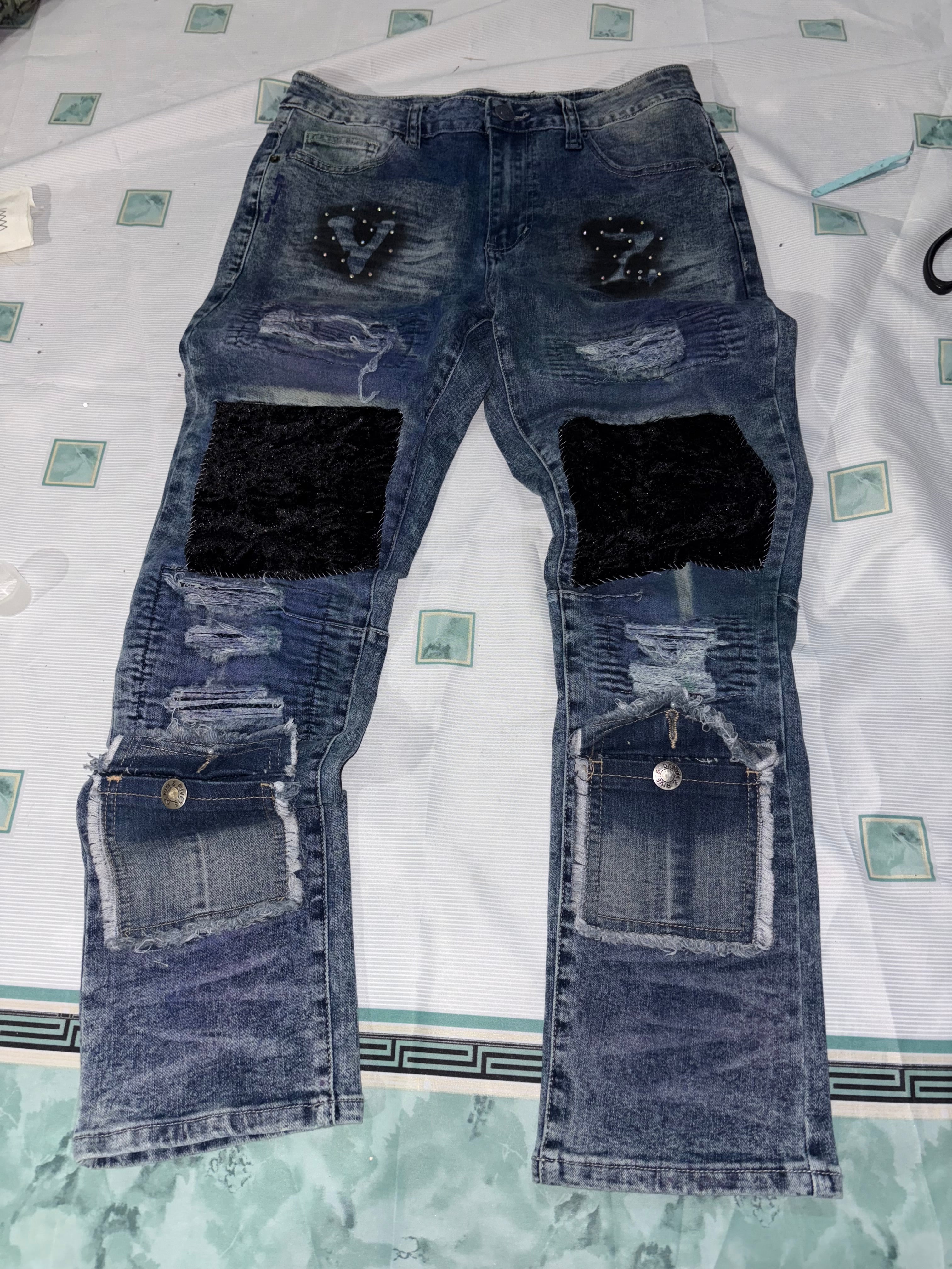 Stacked cargo denim 1:1 (32/34