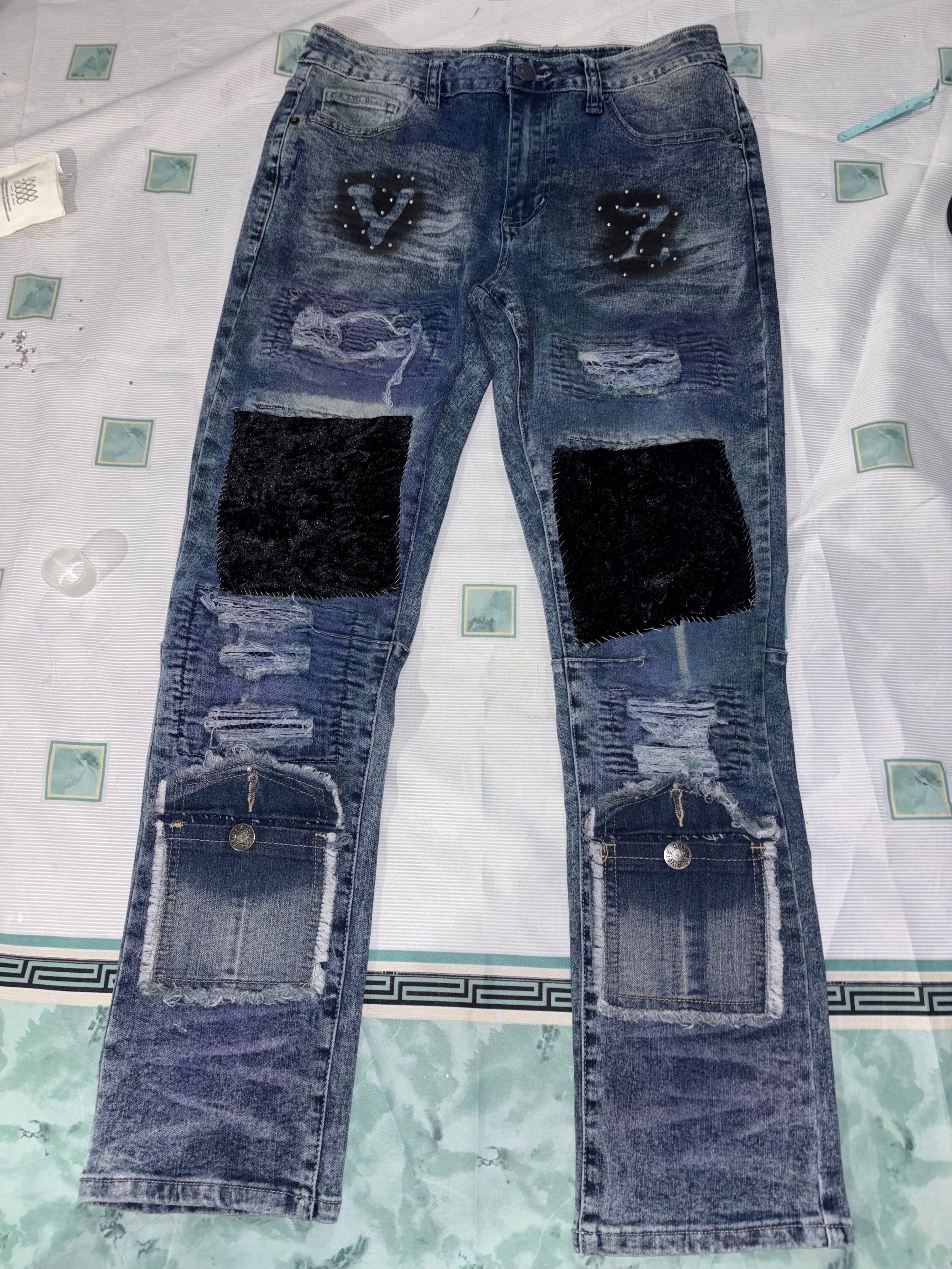 Stacked cargo denim 1:1 (32/34